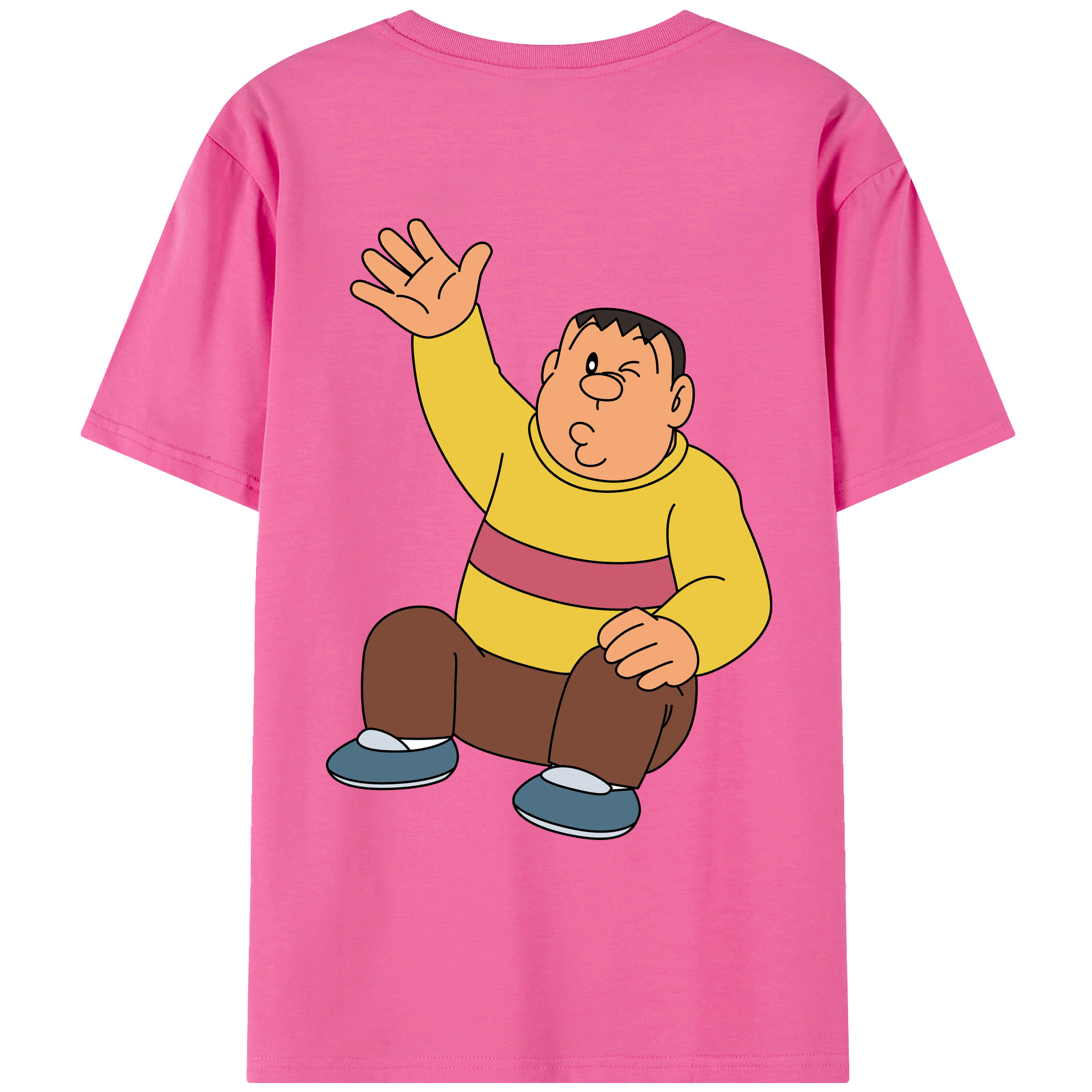 （画像用） ドラえもん 剛田武 Doraemon Gouta Takeshi レディース半袖Tシャツ(バックプリント)